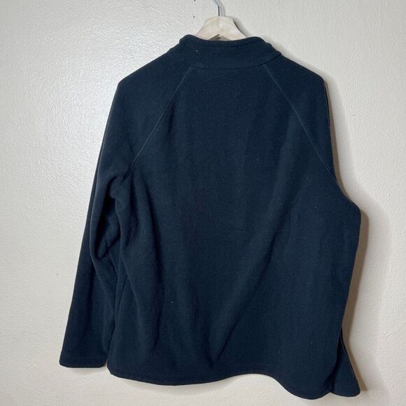 Cabelas Sweater Mens XL Black 1/4 Zip Fleece Pullover Mock Neck Outdoors - Picture 7 of 7